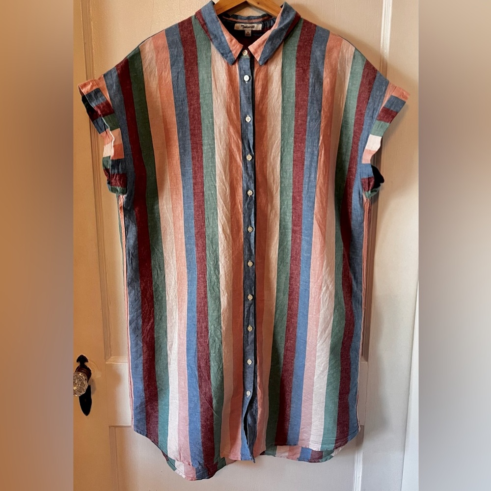 Madewell Linen Shirt Dress